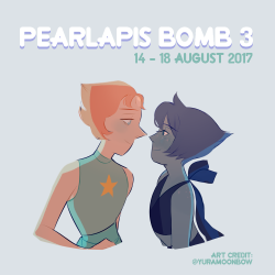 pearlapisbomb:Pearlapis bomb 3 is happening!!  ⚪️💧A fan-made event dedicated to the pairing of Pearl and Lapis Lazuli.To take part, all you have to do is post pearlapis themed content. Tag your artwork, fanfiction, graphics and many other creations