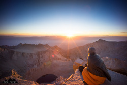 patagonia:  Day 18 of the John Muir Trail and we summit Mount Whitney in the dark just in time to see the sun come up over the valley. Submitted by Nick Ocean Instagram @nickocean.photo Tumblr Nick Ocean Tumblr 