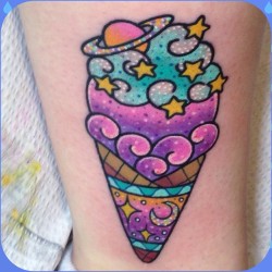 happyun-birthday:  I also have my sailor moon inspired rainbow crescent moon finger tattoo BUT my current tattoos! I have one planned for December and I’m about to set up another for my UFO piece~! Most of my work is done at Family Tradition Tattoo