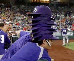 caddy-smashing:  shouldnt:  eternityinalake:  welcome to the 12th inning of a college baseball game   ^^^^  no chill