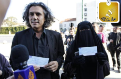 aripinthefabricofreality:  inspiredmuslimah:  The man in the picture is Rachid Nekkaz, a French-Algerian businessman living in France. He heard about the niqab ban in France. Then he announced that he will pay all fines for women who wear the niqab -