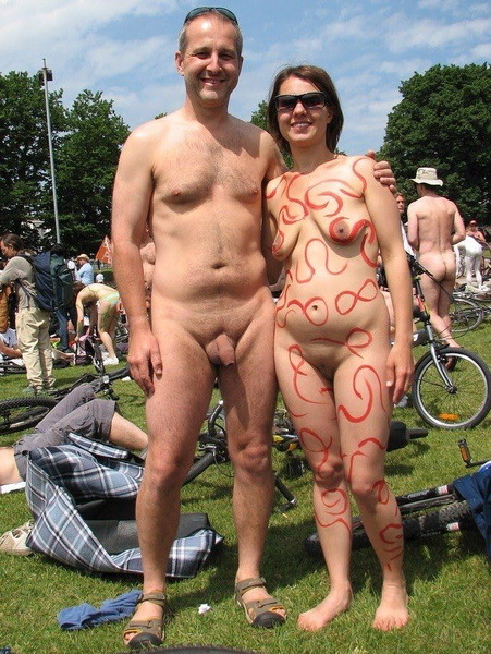 Couple having sex on nude beach