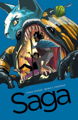  SAGA #26STORY: BRIAN K. VAUGHANART / COVER: FIONA STAPLES MARCH 4 / 32 PAGES / FC / M / Ū.99 Gwendolyn’s quest takes an interesting turn. 