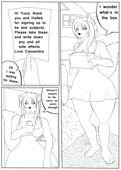 Test subject comic page 1 Comic I did for Halfebthedingo on FAContains him and his girlfriend testing out a new kind of drug.The effect of the drug is,For Female: Breast expansion, butt expansion, hip expansion, and thigh expansion, a full hourglass expan