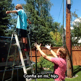 gif-guy:  Other Funny Gifs http://gif-guy.tumblr.com/  Translation:Trust me, son.Rule number 1, don&rsquo;t trust anybody.
