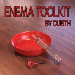  Need it clean? Use this enema toolkit consisting of 3 different tools.The main part is the syringe and comes with 3 different materials  (glass, plastic, metal). Further the plunger can be moved. Additionally  liquid can be turned on, moving synchronized