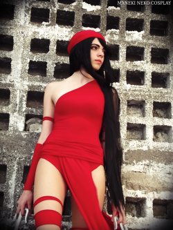 cosplayblog:  Submission Weekend!  Elektra   from Marvel Universe  Cosplayer/Photographer/Submitter: Maneki Neko Cosplay 