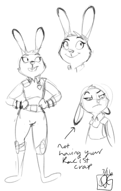 delvg:  Zootopia was awesome and I had to draw the bunny child of my life 