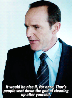 strikerhercules:  coulson’s 1000000% done with Asgardians fucking up shit on earth 