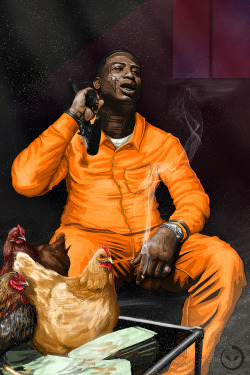smackdahoe:  “Big Guwop” digital painting by my homie Boon. If you need any graphics or artwork done holler at me or Boon via Twitter. 