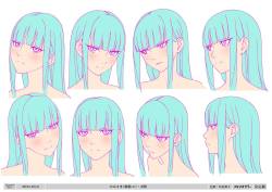 uzusanageyama:  colored character design boards from animator expo #31, “GIRL”  [lines version here] 