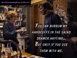 â€œYou can borrow my handcuffs in the salad drawer anytime&hellip; But only if you use them with me.â€