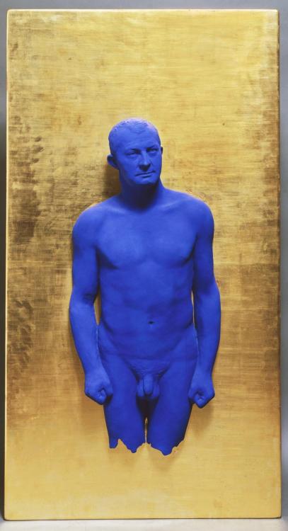 philamuseum:Happy birthday to Yves Klein. Many contemporary artists are associated with a signature image or technique, but Klein laid claim to a specific color: International Klein Blue, patented in 1957.“Portrait Relief I: Arman,” 1962, by Yves