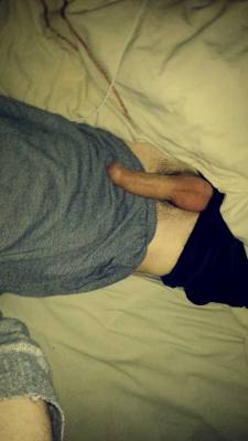 hotteenirish:  Someone come and cum all over me while fucking my dick! 