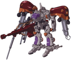the-three-seconds-warning:  MSJ-06YIII-B Tieren Kyitwo  The Kyitwo was designed to operate on land and in space without having to change equipment, giving it great versatility in combat against Union and AEU mobile suits. It was originally planned to