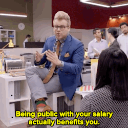 kintatsujo: gayforbagels:  brianadeshe:  annakie:  micdotcom:  Watch: It’s your right to share your salary, not doing so could be holding you back.   At my last company, one day someone in accounting approached me at lunch and quietly told me I need