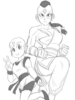   jozaturbo said to funsexydragonball: Can do a genderbend of tien and krillin?Well, this was a challenge and a half! Itâ€™s really hard to make R63 Krillin NOT look like the male counterpart (especially without hair). So I change a few small things,