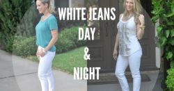 Just Pinned to Outfits with Denim Jeans that I really like: Wardrobe Wednesday | White Jeans Day &amp; Night http://ift.tt/2jSx7UF Please visit and follow my other Jeans-boards here: http://ift.tt/2dlnTBk