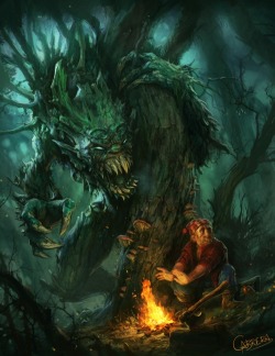 scifi-fantasy-horror:  Hidebehind Creature by *artbycarlos