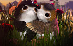 @thekrazykomodo introduced me to the Porg’s, and now i have diabetes of cuteness.Feel better my friend x