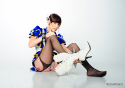 Cosplay of Chun-li, That costume was a lot of fun to make and I really like the way it look. I did a mistake with the boots and order them in Japan the same size I would in Canada and they come really small. Trick: When you order boots on ebay that come
