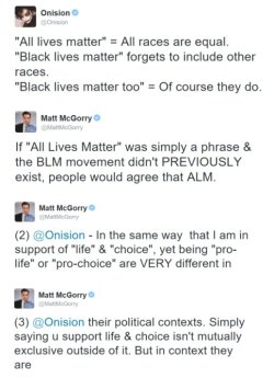 blackness-by-your-side:  A perfect answer to an “All Lives Matter” fan.  