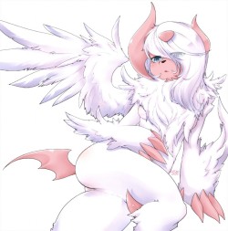 shiny-pokeporn-only:  To kick off me getting this blog going, letâ€™s see some of my favorite Pokemon, Absol. Shiny form of course.