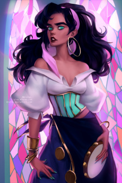 princessesfanarts:Esmeralda by mior3e 