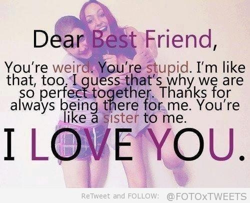 Cute girl best friend quotes