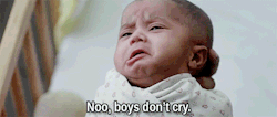 wurlycurlygirly:  sheddingself:  trap-princessx3:  fairlyqueer:  imagerydorkemon:  Oh wow didn’t expect the end.  While I agree with the message, we should also be teaching boys that it’s okay to cry.  Boys can cry and I will hug them bc it’s okay