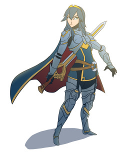 fsnowzombie:  Armored Lady Monday Lucina in her great lord armor (again) man looking at the backlog i should probably rename this to fire emblem monday haha, ill vary… at some point 