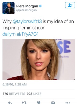 therealstarfire:  I’m seeing calls for people to defend Taylor swift and again seeing Taylor swift used to degrade other women who don’t fit the respectable feminist image.  As a black woman I don’t owe her shit nor does anyone else in the name
