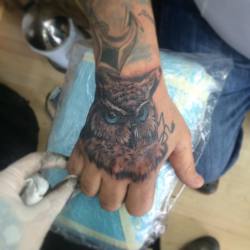 #Tattoo #tatuaje #tatu #tattoos #tatuajes #tatus #ink #inklove #inkman #inkmen #owl #buho #blue #azul #mano #hand #real #realismo #ojos #venezuela #colombia #venezuela #lara #barquisimeto