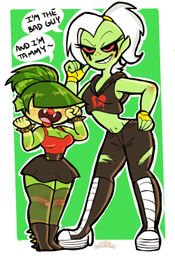 princesscallyie:    As soon as I saw Lord Dominator, I was reminded of my other mlaatr bae Tammy, who is also an hot green alien babe who wears black and likes to travel around the galaxy to fuk stuff up. And at that moment I knew they had to be together.