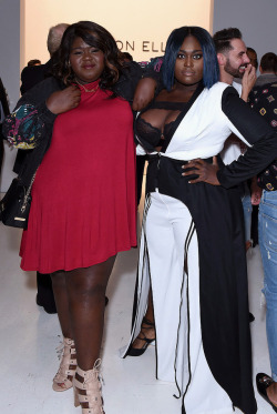 soph-okonedo:  Danielle Brooks and Gabourey Sidibe attend the runway at the ADDITION ELLE NYFW September 2017 Runway Presentation on September 11, 2017 in New York City