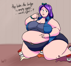 kappass: An ample Abigail from a while ago on Patreon~ Been playing a bit more stardew these days and it still has its hooks in me! Obv chose the best wife too :y