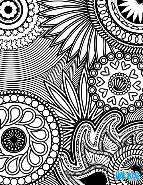 Advanced coloring pages