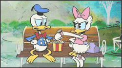  Donald and Daisy Duck have a stormy spat in “Adorable Couple” (2014) 