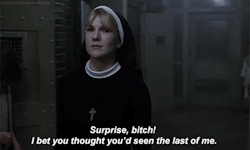 holyshitballsjessicalange:  Lily Rabe will appear on ‘American Horror Story: Freak Show’ and reprise her ‘Asylum’ role.   AHHHHH FUCK WHO DID THIS????