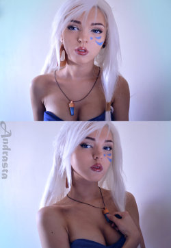 hotcosplaychicks: Kida makeup from Atlantis by xAndrastax   Check out http://hotcosplaychicks.tumblr.com for more awesome cosplay 