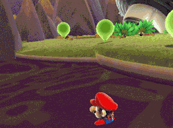 suppermariobroth:  In Super Mario Galaxy, whenever Mario drowns in a swamp, his hand reaches out from under the surface before being sucked in. However, since Mario’s head is so big, he cannot raise his hand above the surface without his head being
