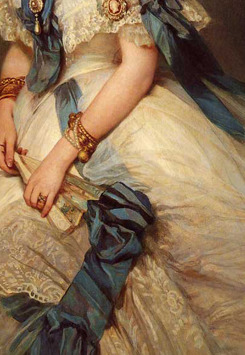 How do you fabrics : Franz Xaver Winterhalter (20 April 1805 – 8 July 1873) German painter and lithographer, known for his portraits of royalty in the mid-nineteenth century. He was a virtuoso in the art of conveying the texture of fabrics, furs and