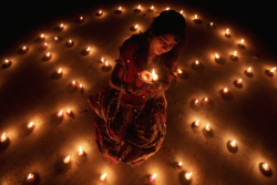 nubbsgalore:  indians light clay oil lamps, known as diyas or deepas, in celebration of the third day of diwali. known as the festival of lights, diwali, which begins this year on november 11 (a day earlier in south india), lasts for five days. what
