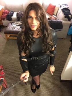 master-of-femboys: Sissy Mia dressed and ready to get some cock
