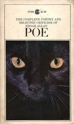 The Complete Poetry and Selected Criticism, by Edgar Allan Poe (Signet, 1968).From a charity shop in Nottingham.
