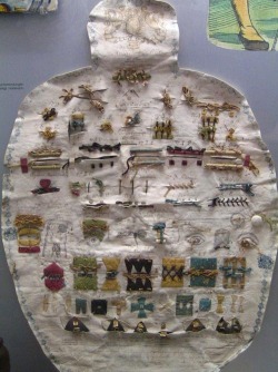 Surgical suture sampler, circa 18th century. Zurich Medical History Museum