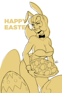 freeglassart:  Happy Easter Pin Up! (27MA2016) 