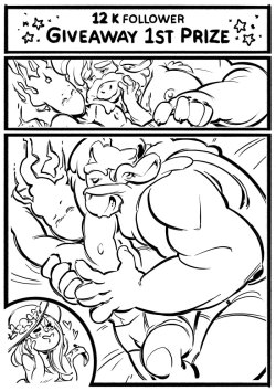 sniggysmut:  12k Giveaway Prize no. 1 - a three page smut comic.Winner: YummybaconofdoomRequest: Asgore/Grillby fluff comic w/ a cameo of their avatar.