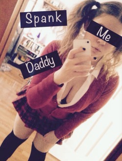 daddysslut-love:I’ve been a bad girl Daddy, I’m ready for my punishment chippy-mcgBad girls don’t get their daily spanking. Only good girls get the spankings that get then horny as fuck.