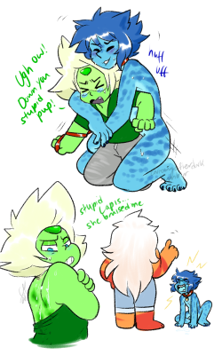 Peri tries playing around as the dom-owner role but Lapis’ bratty pup sub proves to be too diificult for her